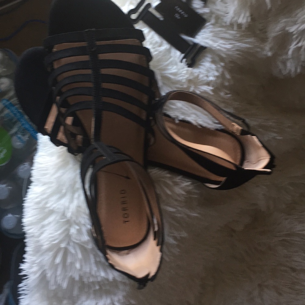 Black Torrid Sandals size 13w